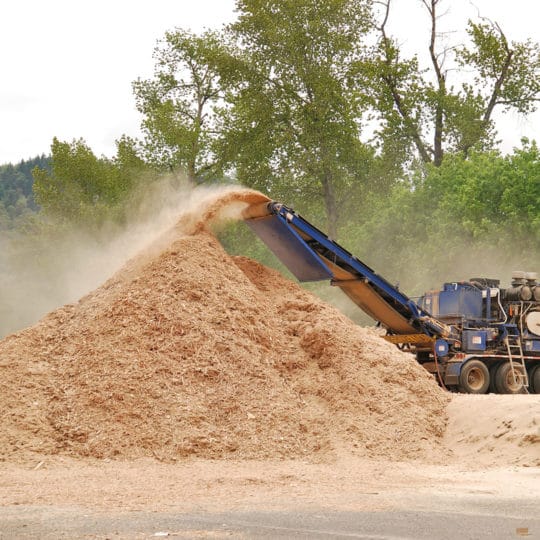 wood chipping